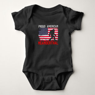 Body Fier Nandertal américain   États-Unis Drapeau & Bi