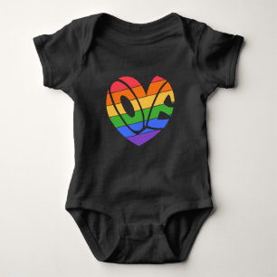 Body Fierté arc-en-ciel LGBTQ I Love My Dads Baby Bodys