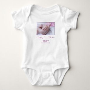 Body Fille Baptême Félicitations pour Baby Personnalisé