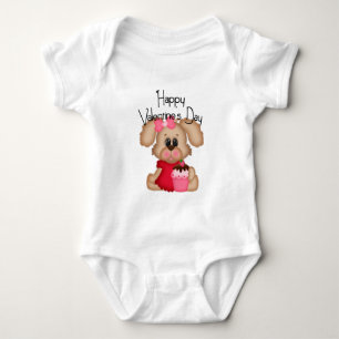 Body Fille Chien Chien Chien Heureuse Sainte-Valentin r