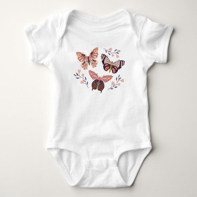 Body Fille papillon mignonne (Devant)