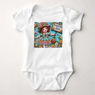 Body FILLE VINTAGE Œufs de Pâques ~ JOIE de Pâques~