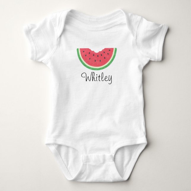 Body Filles bébé Watercolor Watermelon (Devant)