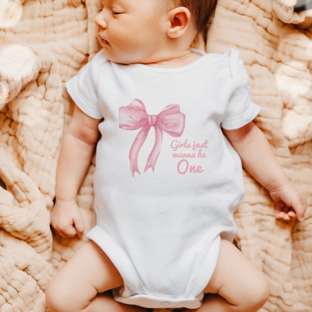 Body Filles Juste Wanne Be One Rose Bow Coquette Annive (Créateur téléchargé)