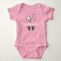 Filles Lapin Pâques Oreilles Un Pièce Bodysuit Ros