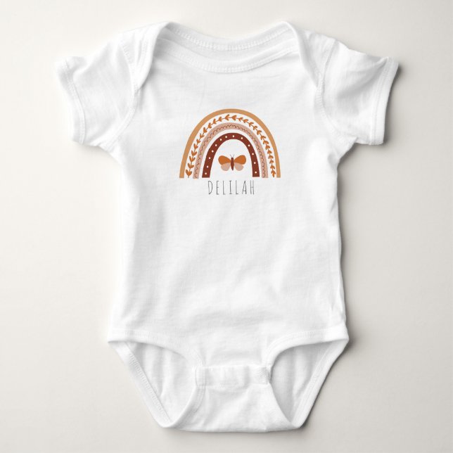 Body Filles mignonne Boho Arc-en-ciel Papillon personna (Devant)