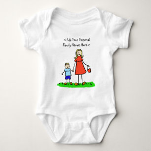 Body Fils et mère Famille personnalisée Maman et moi