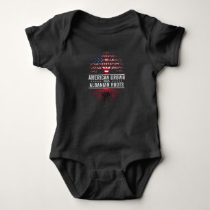 Body Flag américain de Grown Albanian Roots