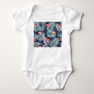 Body Flamant rose Aquarelle : Pink Tropical Elegance.