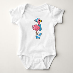 Body Flamant rose avec Ecarf & Casquette