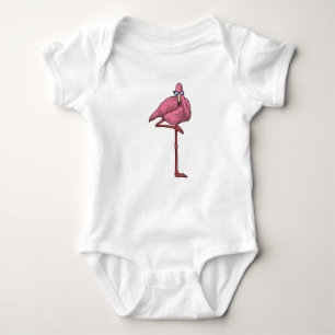 Body Flamant rose avec lunettes de soleil