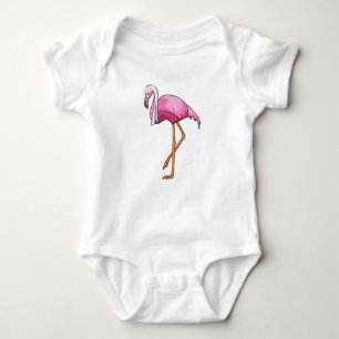 Body Flamant rose de mariée avec voile