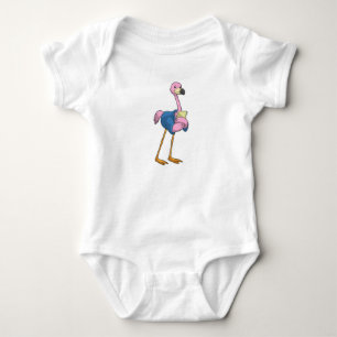 Body Flamant rose en tant que secrétaire avec Bloc-note