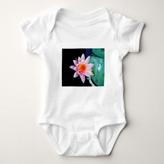 Body Fleur de laine d'eau chaude rose et orange de lotu (Devant)