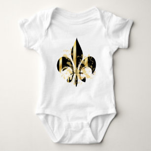 Body Fleur de Lis noir et or