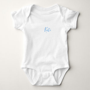 Body Fleur pastel orange bleue ajouter nom cadeau rétro