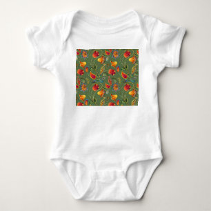 Body Fleurs d'aquarelle Paisley, motif indien sans soud