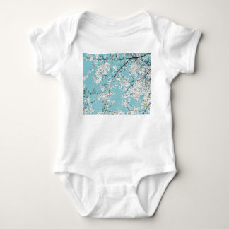 Body Fleurs de cerisiers : tendance florale turquoise