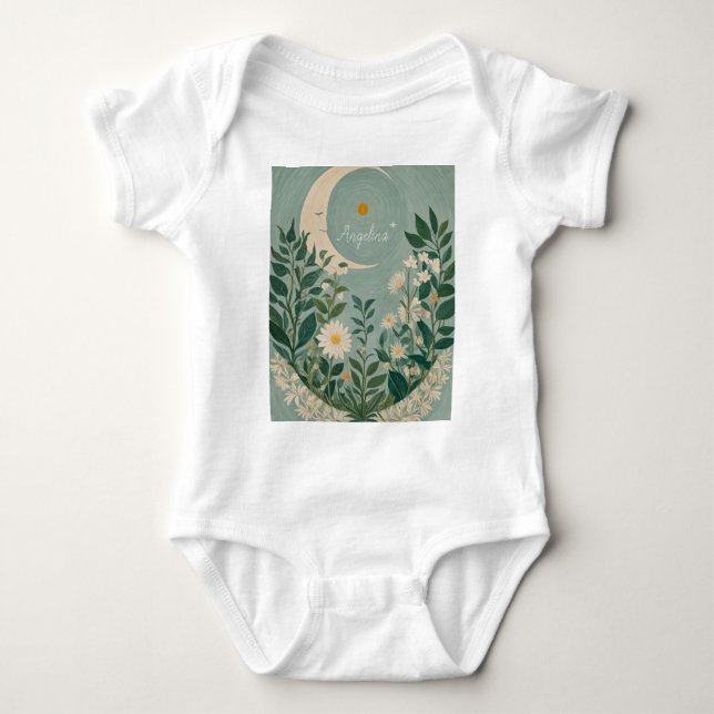 Body Fleurs de Lune : Pastel Floral et Crescent Moon (Devant)