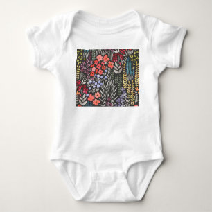 Body Fleurs de Prairie : Floral Aquarelle Sans Couture