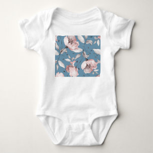 Body Fleurs de printemps, feuille, design transparent