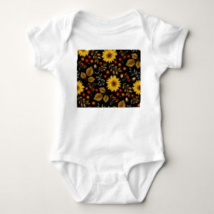 Body Fleurs de soleil d'automne : Arrière - plan noir d
