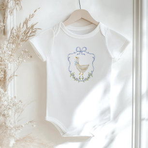 Body Folle oie bleu noeud Crête Baby shower
