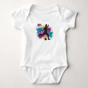 Body Football USA Grungy Couleur Splashes