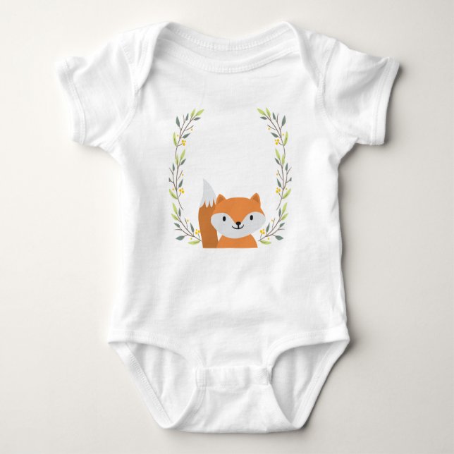 Body Forêt forestière Fox Baby Onsie (Devant)