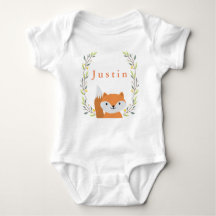 Forêt forestière Fox Baby Onsie
