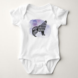 Body Forêt Howling Wolf Art Lover Baby Bodysuit