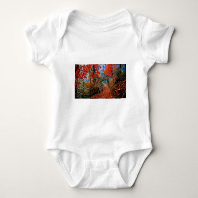Body Forêt peinte Flamme d'automne Cadeaux d'aquarelle (Devant)
