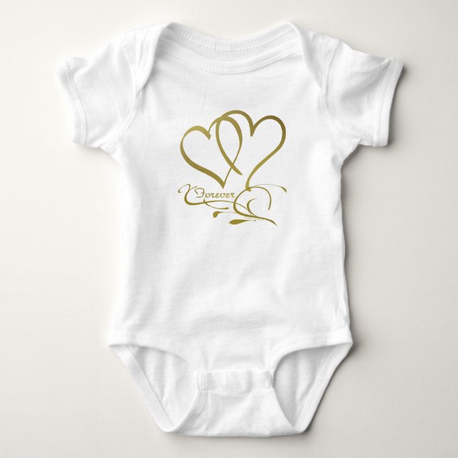 Body Forever Hearts Gold éditable couleurs arrière - pl (Devant)