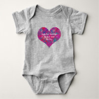 Forme cardiaque Abstraite date bébé rose Cascade