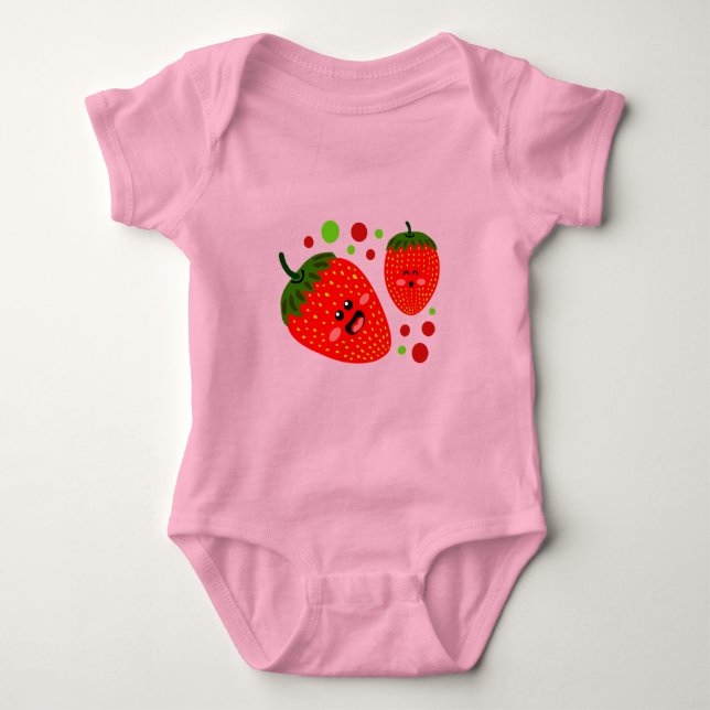 Body Fraises Vêtements pour bébés (Devant)
