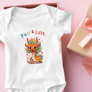 Body Fun Carton Dragon Chinois Nouvel An Fu Kids Cadeau