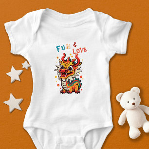Body Fun Carton Dragon Chinois Nouvel An Fu Kids Cadeau