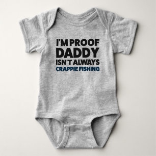 Body Funny Baby Crappie Pêche Jersey Bodysuit Chemise
