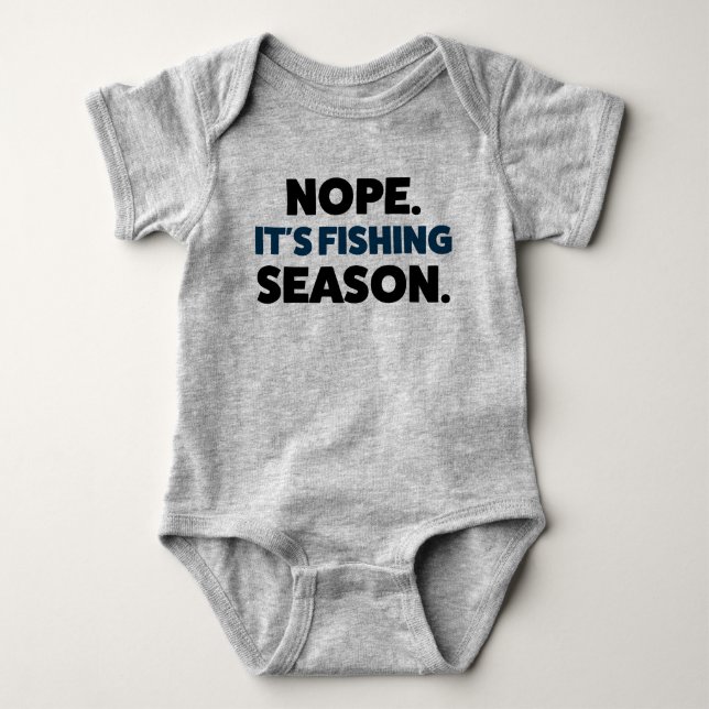 Body Funny Baby Fishing Jersey Bodysuit Chemise (Devant)