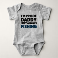 Funny Baby Fishing Jersey Bodysuit Chemise