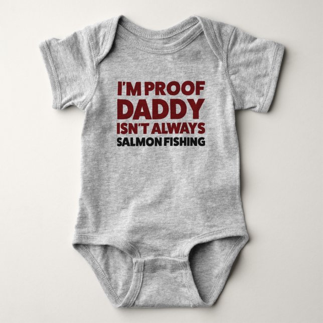 Body Funny Baby Saumon Pêche Jersey Bodysuit Chemise (Devant)