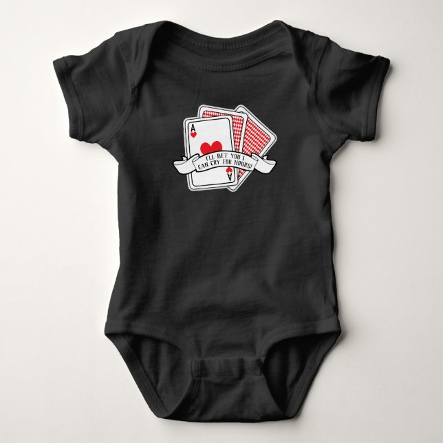 Body Funny Casino Jouer aux cartes Bodysuit (Devant)