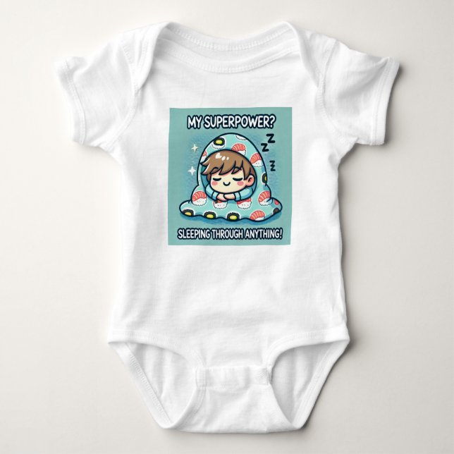 Body Funny Kids' Tee - Ma superpuissance dort ! (Devant)