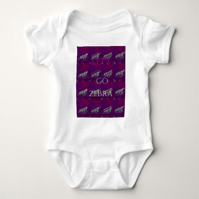 Body Funny Lets Go Zebra Hakuna Matata motif Design Co (Devant)
