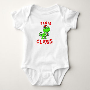 Body Funny Santa Claws Dinosaur Baby's 1er Noël