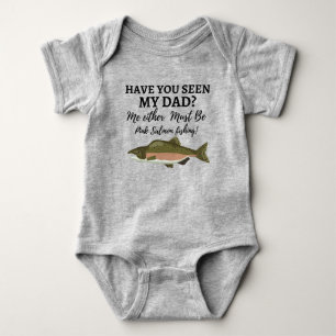 Body Funny Saumon rose Pêche Papa Poisson Cadeau 