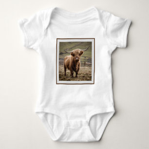Body **"Furry Majesty : The Woolly Brown Highland Cow"*