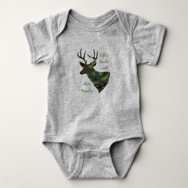 Body Fusils, raquettes et pistes de cerfs Camouflage Ch (Devant)