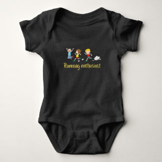 Body Futur coureur en formation : Costume bébé avec cou