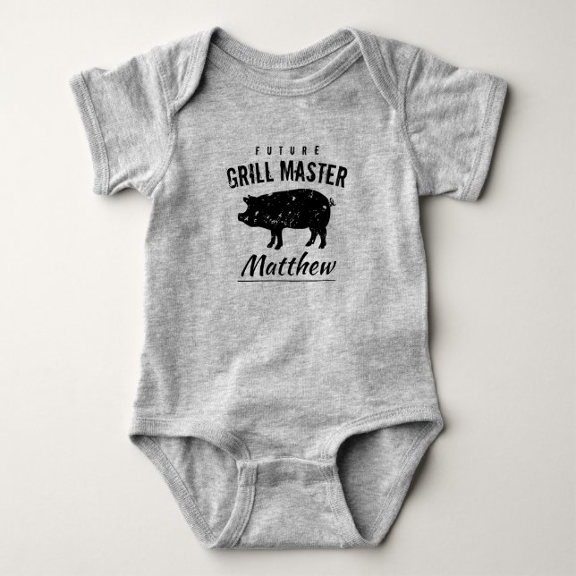 Body Futur Grill Master joli costume pour bébé nouveau- (Devant)